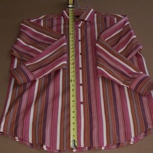 BUGATCHI UOMO Colorful Stripe Dress Shirt Flawless